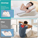 WOWMAX Sound Memory Foam Wedge Pillow with Shoulder Ease Indentation Space & Elevated Headrest