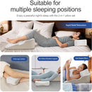 WOWMAX Sound Memory Foam Wedge Pillow with Shoulder Ease Indentation Space & Elevated Headrest
