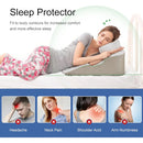 WOWMAX Sound Memory Foam Wedge Pillow with Shoulder Ease Indentation Space & Elevated Headrest