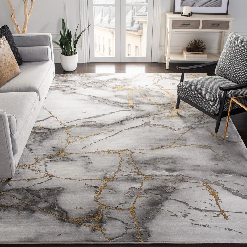 Wade Logan 5'3 x 7'6 Swindle Abstract Indoor Rug C001722510 - Like New
