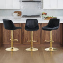 George Oliver Swivel Adjustable Height Bar Stools - Set of 3
