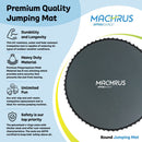 Machrus Upper Bounce 13ft Round Frame & 5.5" Spring Trampoline Replacement Mat with Sturdy 80 V-Rings UBMAT-13-80-5.5 - Like New