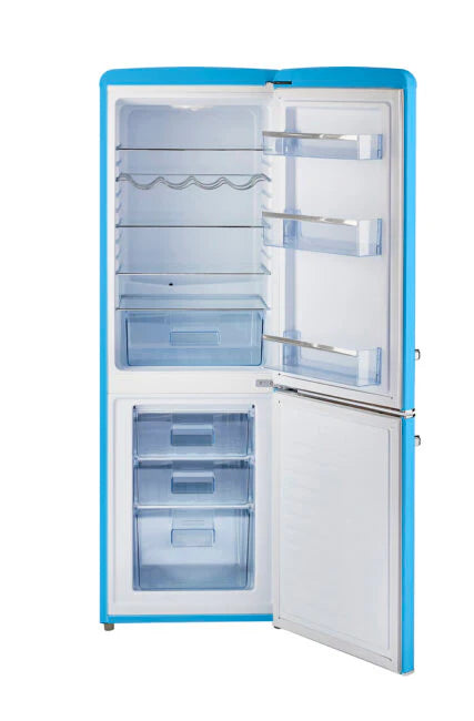 Unique 22 inch 7 cu Retro Bottom Mount Fridge UGP-215L RB AC - Robin Egg Blue - Scratch and Dent