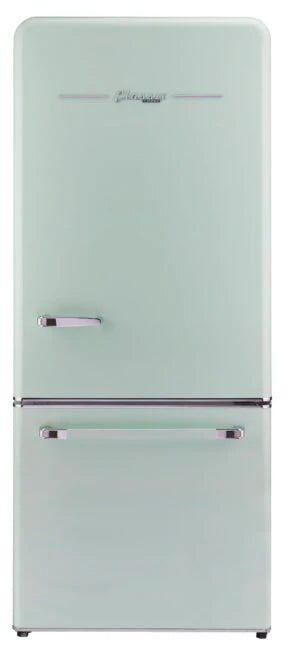 Unique 30 inch 18 cu Retro Bottom Mount Fridge UGP-510L LG AC - Summer Mint Green- Scratch and Dent