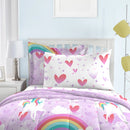 Dream Factory Unicorn Rainbow Full Comforter Set C000933601 - Like New
