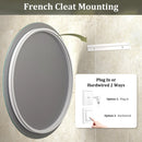 Wayfair Basics® 24" UL Certified LED Anti-Fog Tempered Glass Round Mirror