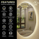 Wayfair Basics® 24" UL Certified LED Anti-Fog Tempered Glass Round Mirror