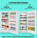 Koolatron 33" 21 Cu. Ft. Convertible Upright Freezer/Refrigerator - KTUF600-W-E