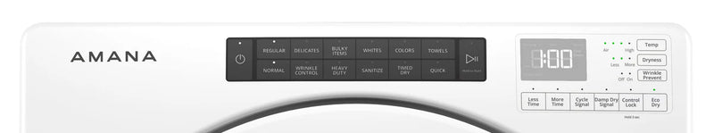 Amana 7.4 cu Electric Dryer YNED5800HW - Scratch and Dent