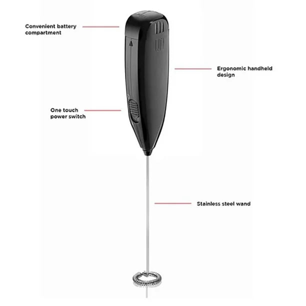 Mainstays Electric Handheld Milk Frother MS150340791403 - Refurbished