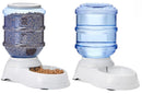 Amazon Basics Automatic Pet Feeder & Water Dispenser Set - Large Capacity