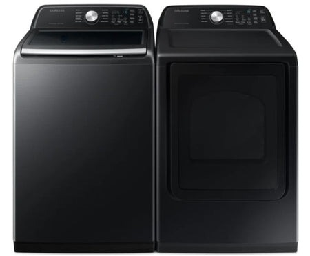 Samsung 5.2 Cu. Ft. Top Load Washer & 7.4 Cu. Ft. Electric Dryer Set (WA52DG5500AV / DVE50A5405V) - Refurbished