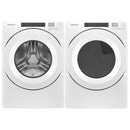 Amana 5 cu Front Load Washer and 7.4 cu Dryer Gas Laundry Set NFW5800HW, NGD5800HW - Floor Model