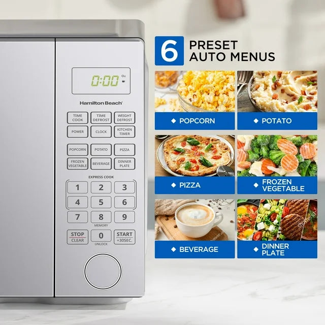 Hamilton Beach 1.1 Cu. ft. Mirrored Finish Microwave EM9P042FO-MR - Refurbished