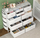Lulive 10-Drawer Dresser with Fabric Storage Drawers