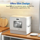Airmsen 5-Place Settings Portable Countertop Dishwasher with 5L Built-in Water Tank ZMW-DUHA01 - Refurbished