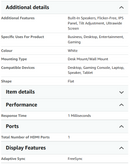 CRUA 34'' Ultrawide Gaming Computer Monitor