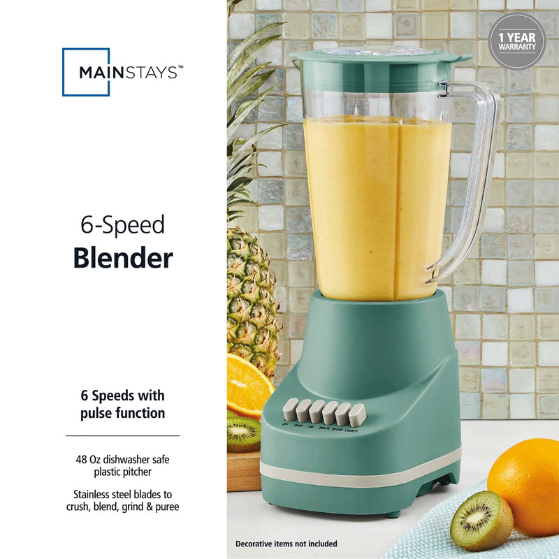 Blender Mainstays 6 vitesses MS940340791418 - Remis à neuf 