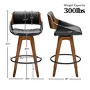 George Oliver Jobani Swivel Upholstered Counter & Bar Stool(Set Of 2) AGAK1093 - Like New
