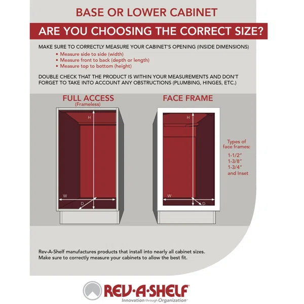 Rev-A-Shelf Undermount Pull Out Trash Can Recycle Bin w/Soft-Close 5SBWC-815S-1 - Like New