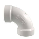 Coude long à 90 degrés en PVC de 3 pouces de diamètre