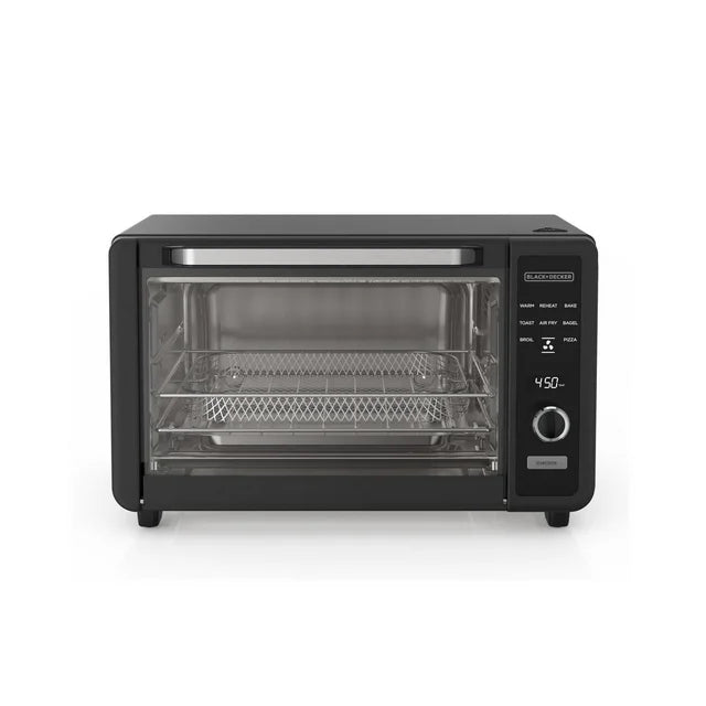 Black+Decker CRISP'n BAKE™ 6-Slice Digital Toaster Oven TO60D5-2BDC - Refurbished
