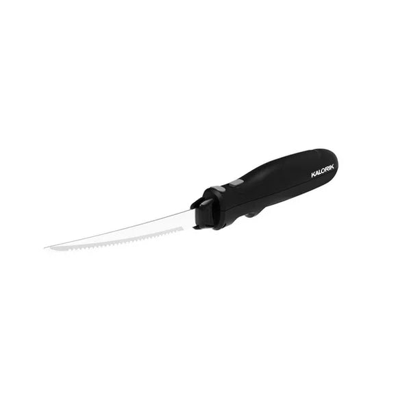 Kalorik® Cordless Electric Carving Knife plus Fish Fillet Blade and case EM 51426 BK - Refurbished