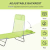 Outsunny Portable Reclining Outdoor Lounge Chair