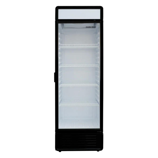Hamilton Beach 25 inch 13.3 cu Reach-in Glass Door Commercial All Fridge HBCBC133 - Scratch & Dent