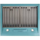 Hotte aspirante rétro Unique 24 po UGP-24CR RH T - Turquoise brume océanique - Rayures et bosses