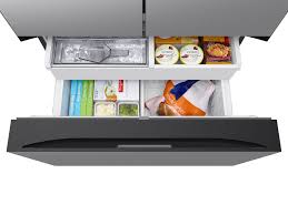 Samsung Bespoke 36 inch 24 cu Smart Counter-Depth French Door Fridge RF24BB6200QLAA - Scratch and Dent