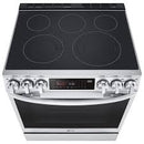 Cuisinière encastrable intelligente LG 6,3 pi³ avec dessus en verre LSEL6335F - Remis à neuf