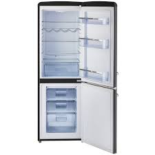 Unique 22 inch 7 cu Retro Bottom Mount Fridge UGP-215L B AC - Midnight Black - Scratch and Dent