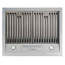 Hotte aspirante rétro Unique 24 po UGP-24CR RH W - Blanc guimauve - Rayures et bosses