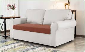 Hokway Stretch Medium Couch Cushion Slipcover in Brick B07TB1XHF7 - Like New