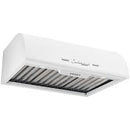 Hotte aspirante rétro Unique 24 po UGP-24CR RH W - Blanc guimauve - Rayures et bosses