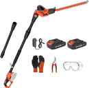 Maxlander 18" Cordless Extendable Pole Hedge Trimmer ML8J318-2 - Refurbished