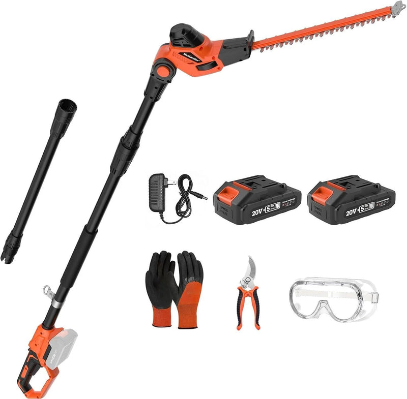 Maxlander 18" Cordless Extendable Pole Hedge Trimmer ML8J318-2 - Refurbished