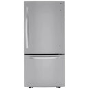 LG 33 inch 26 cu Bottom Mount Fridge LRDCS2603S - Scratch and Dent