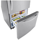 LG 33 inch 26 cu Bottom Mount Fridge LRDCS2603S - Scratch and Dent