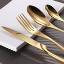 Ménagère moderne Lemeya 24 pièces dorée 663591198312 - Comme neuve