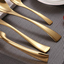 Ménagère moderne Lemeya 24 pièces dorée 663591198312 - Comme neuve