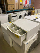 Used White Pedestal with Drawer