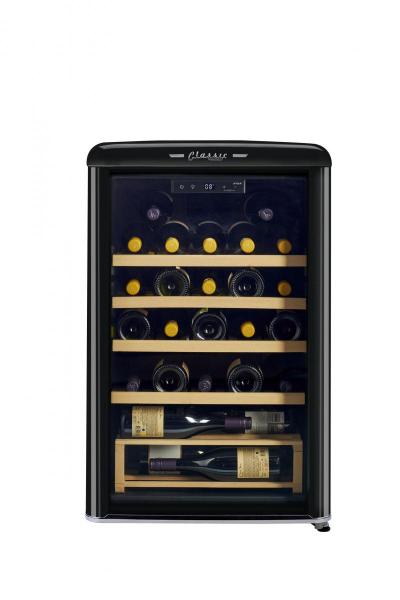 Unique 21 inch 4 cu Retro Wine Cooler UGP-125CR WF B - Midnight Black  - Scratch and Dent