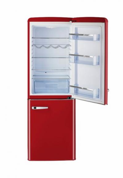 Unique 22 inch 7 cu Retro Bottom Mount Fridge UGP-215L R AC - Candy Red - Scratch and Dent