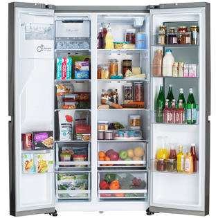 LG 36 inch 27 cu Side by Side Fridge with InstaView LRSOS2706S - Scratch & Dent