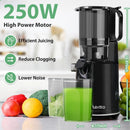 Aeitto Max5 Cold Press Juicer, 5.3” Extra Large Whole Fruits Juicer Machine