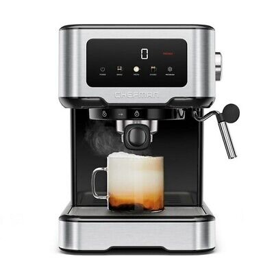 Chefman CraftBrew Espresso Machine with Steam Wand RJ54-SS-15-D - Refurbished