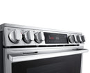 LG 30" 6.3 cu. ft. Smart Slide-In Electric Range with ProBake True Convection & Air Fry – LSEL6335XE - Scratch & Dent