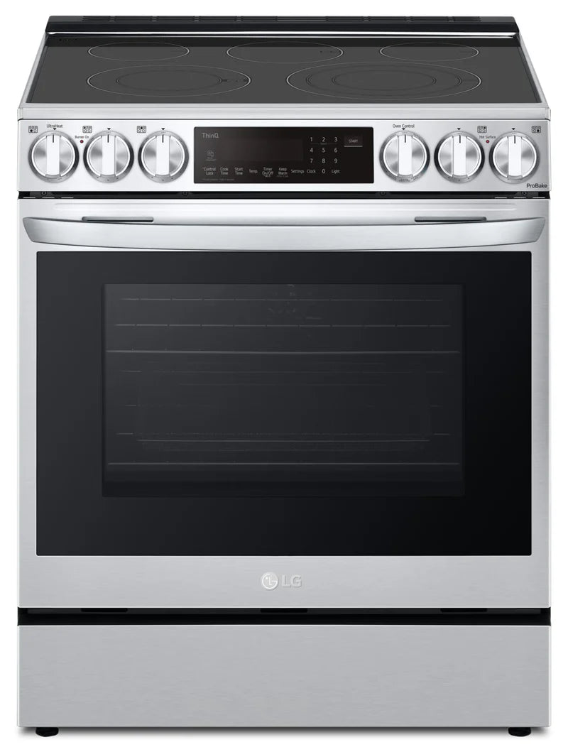 LG 6.3 cu Smart Slide-In Glass Top Range LSEL6335F - Refurbished